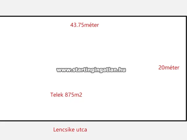 Eladó telek Budapest XV. kerület, Rákospalota 875 nm