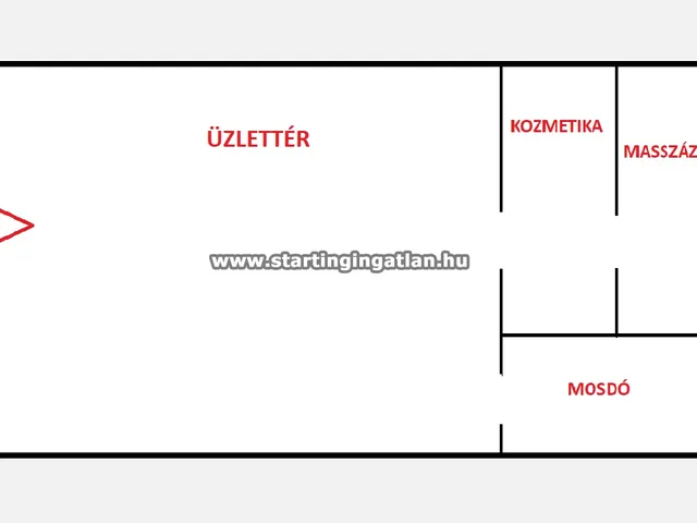 Eladó kereskedelmi és ipari ingatlan Budapest IV. kerület 55 nm