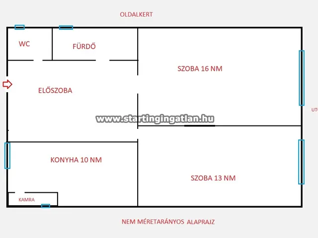 Eladó ház Budapest XV. kerület, Rákospalota 50 nm