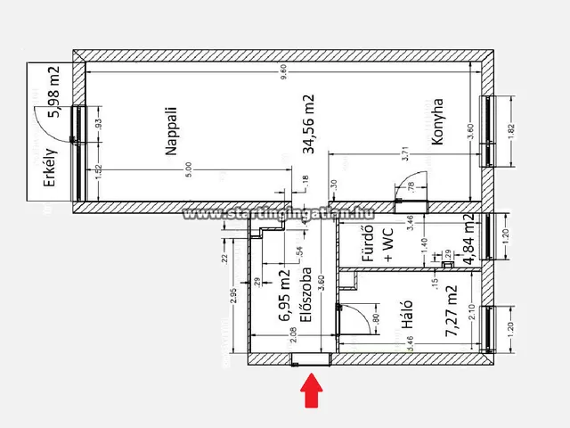 Eladó lakás Budapest IX. kerület 55 nm