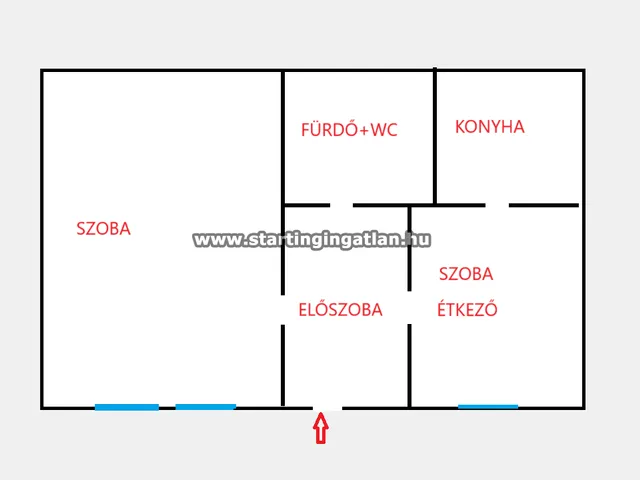 Eladó lakás Budapest VIII. kerület 47 nm