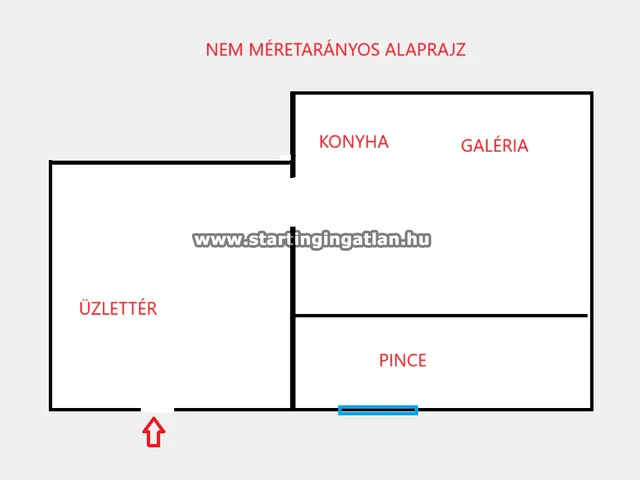 Eladó kereskedelmi és ipari ingatlan Budapest VII. kerület 45 nm