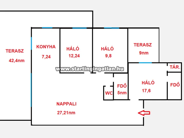 Eladó lakás Budapest XIII. kerület, Angyalföld 94 nm