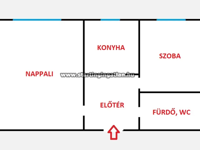 Eladó lakás Budapest IV. kerület, Újpest, Virág utca 34 nm