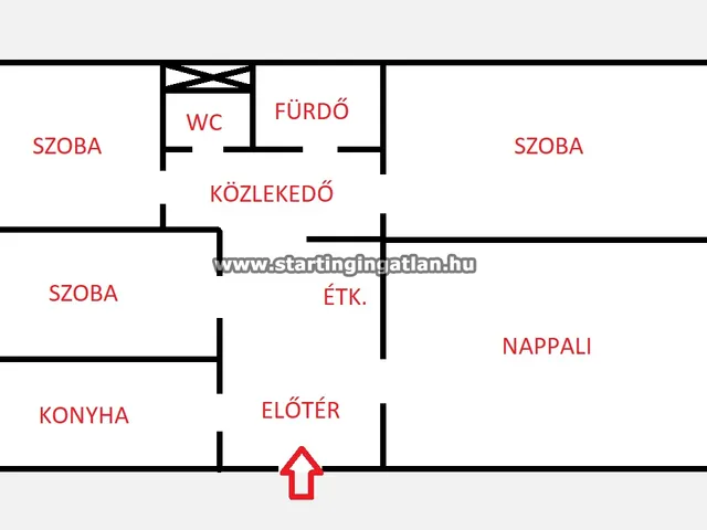 Eladó lakás Budapest IV. kerület, Újpest, Latabár Kálmán utca 71 nm