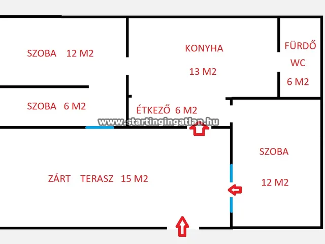 Eladó lakás Budapest IV. kerület, Batthyány utca 55 nm