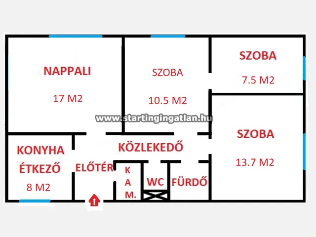 Eladó lakás Budapest IV. kerület, Újpest, Nyár utca 68 nm