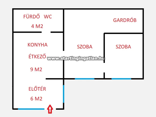 Eladó lakás Budapest IV. kerület, Istvántelek, Klára utca 42 nm