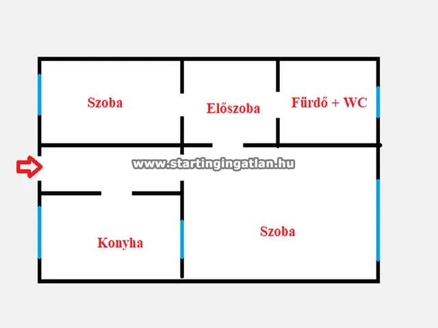 Eladó lakás Budapest IV. kerület, Árpád út 45 nm
