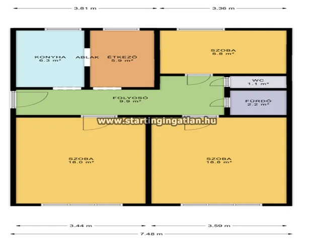 Eladó lakás Budapest XI. kerület, Albertfalva, Fehérvári út 71 nm