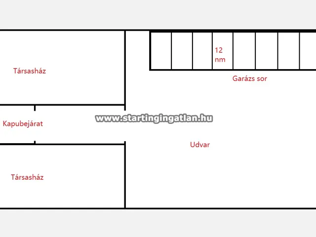Eladó garázs Budapest XIV. kerület, Istvánmező, Dózsa György út 12 nm
