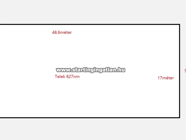 Eladó telek Budapest XV. kerület, Rákospalota, Sín utca 827 nm