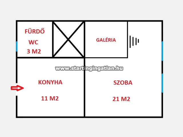 Eladó lakás Budapest IV. kerület, József Attila utca 35 nm