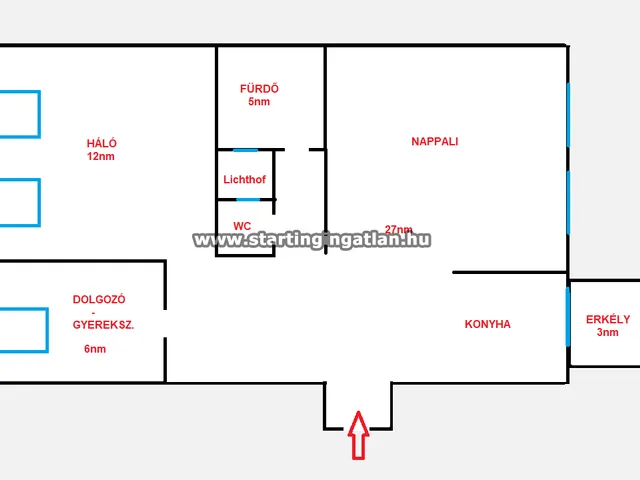 Eladó lakás Budapest XII. kerület, Németvölgy, Margaréta utca 60 nm