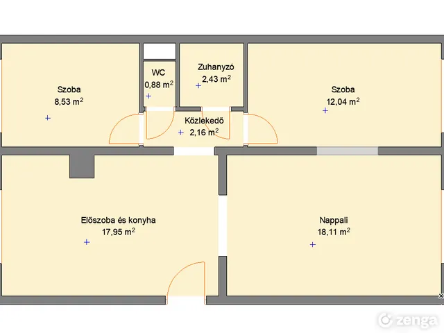 Eladó lakás Budapest X. kerület, Népliget, Bihari utca 5a fsz. 2. 62 nm