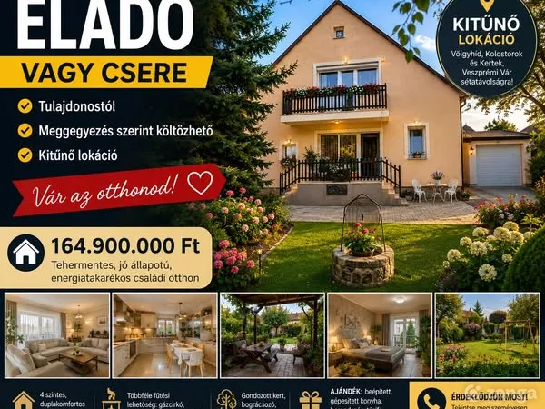Eladó ház Veszprém 165 nm