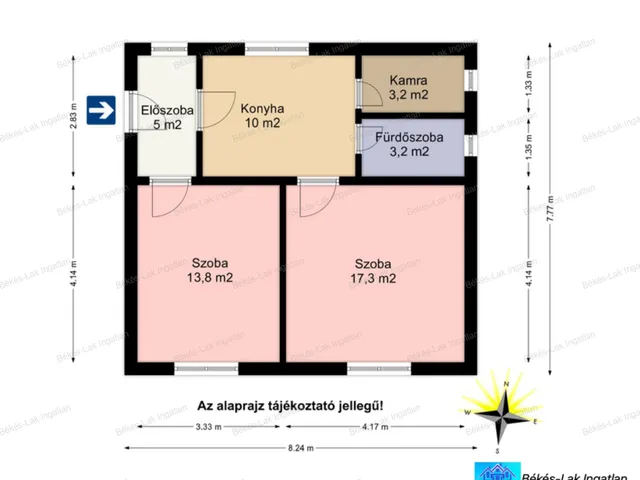 Eladó ház Békés, Ibrány 52 nm
