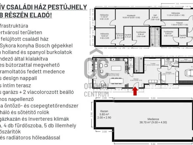 Eladó ház Budapest XV. kerület, Pestújhely 240 nm