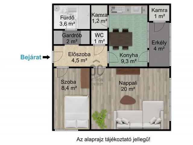 Eladó lakás Budapest X. kerület, Laposdűlő 55 nm