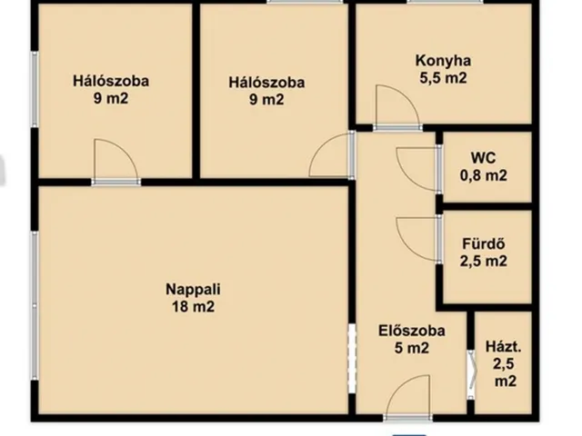 Eladó lakás Budapest XV. kerület, Újpalota 53 nm