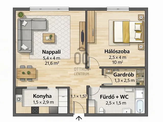 Eladó lakás Budapest XIV. kerület, Alsórákos 46 nm