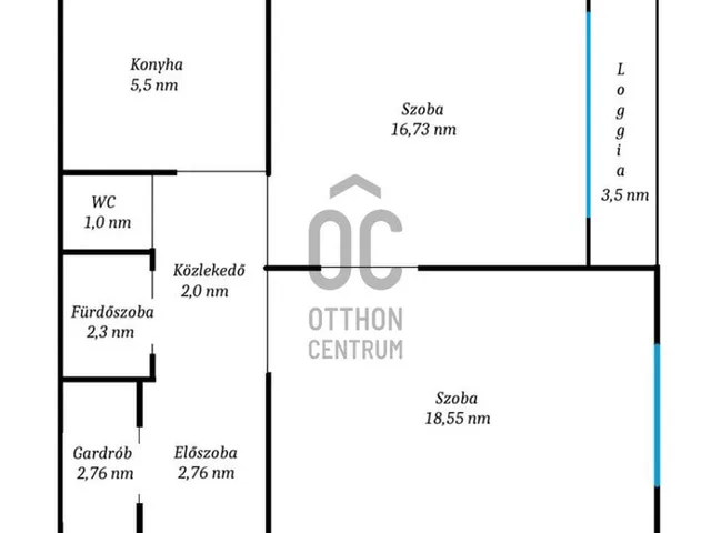 Eladó lakás Budapest XV. kerület, Újpalota 53 nm