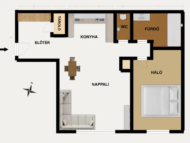 Eladó lakás Budapest XII. kerület, Németvölgy 56 nm