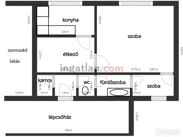 Eladó lakás Budapest XI. kerület 47 nm