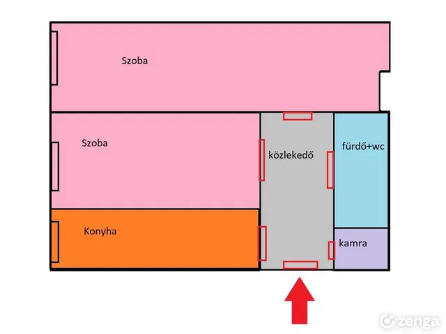 Eladó lakás Tatabánya, Újváros 43 nm