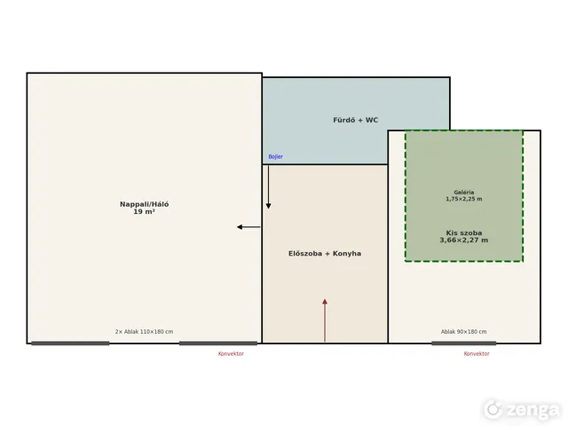 Eladó lakás Budapest VII. kerület, Ligetváros 36 nm