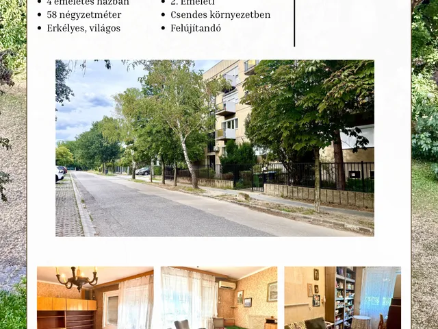 Eladó lakás Budapest XI. kerület, Kelenföld, Fejér Lipót utca 58 nm
