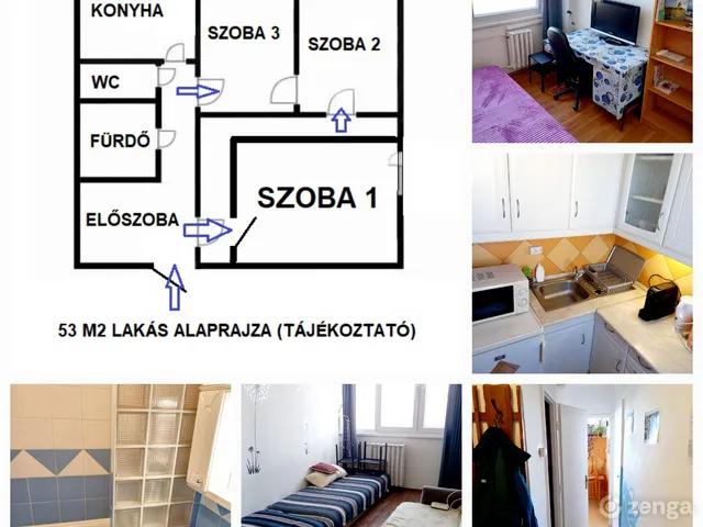 Kiadó lakás Szeged, Északi városrész 53 nm
