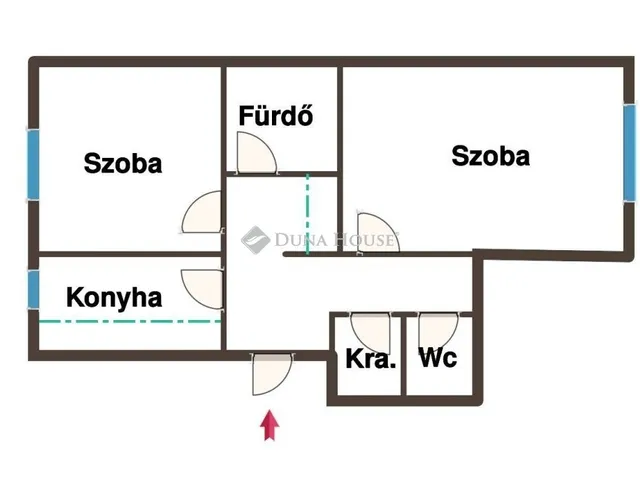 Kiadó lakás Kecskemét 51 nm