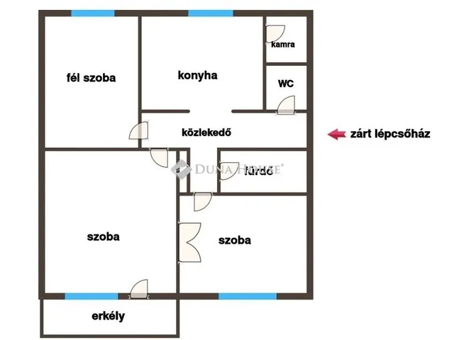 Eladó lakás Izsák 62 nm
