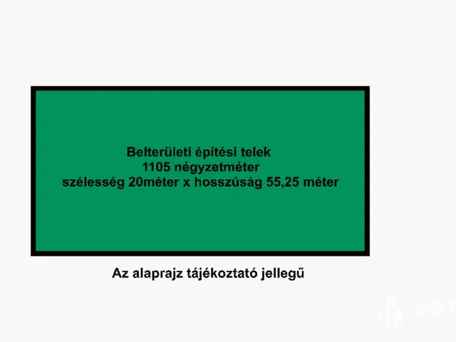 Eladó telek Pusztamérges 1105 nm