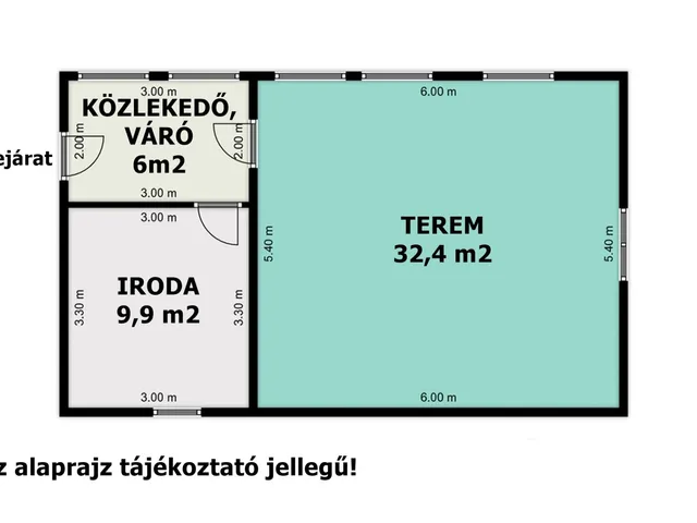 Kiadó kereskedelmi és ipari ingatlan Békéscsaba 48 nm