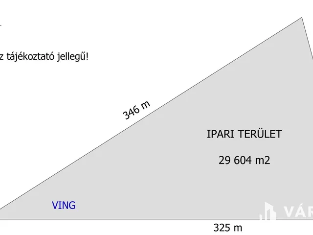 Eladó telek Győr 29604 nm