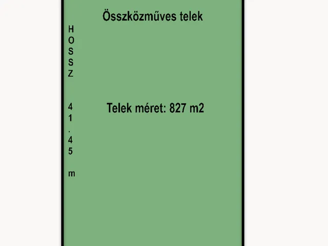 Eladó telek Deszk 827 nm