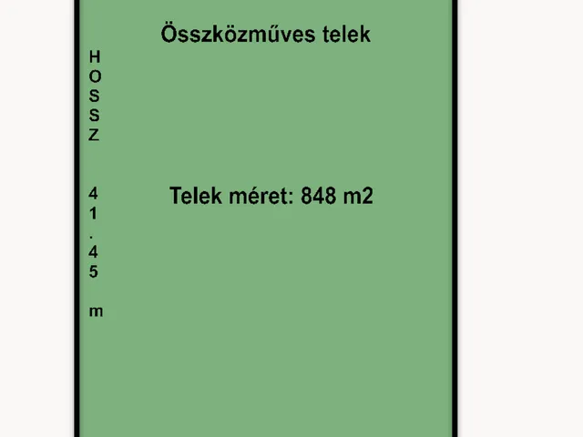 Eladó telek Deszk 848 nm