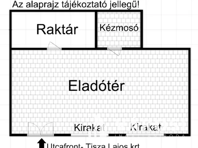 Kiadó kereskedelmi és ipari ingatlan Szeged 79 nm