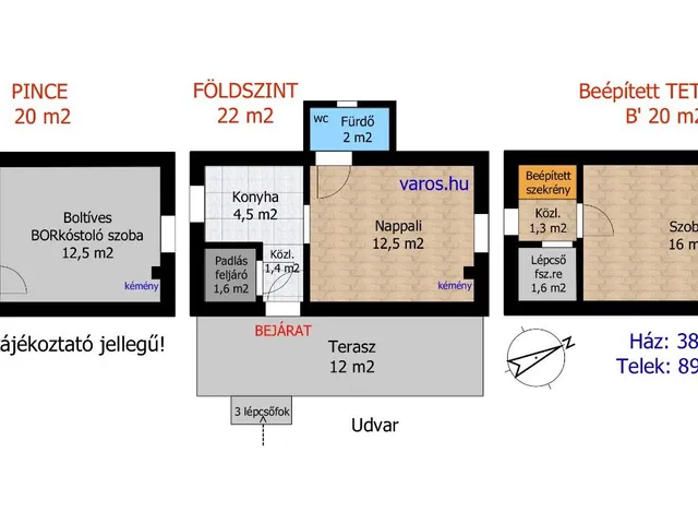 Eladó mezőgazdasági ingatlan Töltéstava 896 nm