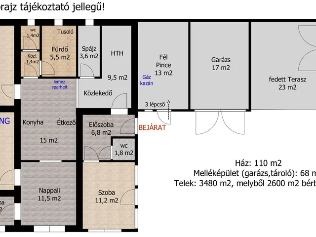 Eladó ház Rábapatona 110 nm