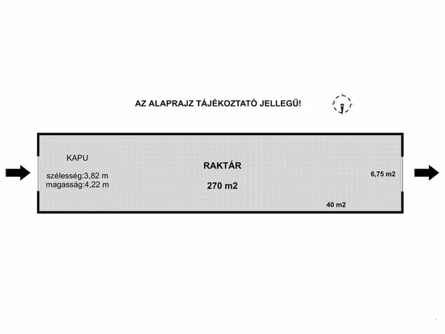 Kiadó kereskedelmi és ipari ingatlan Békéscsaba 270 nm