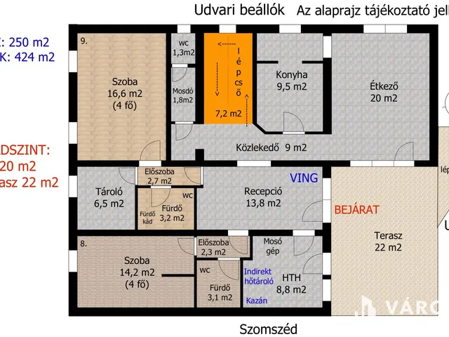 Eladó kereskedelmi és ipari ingatlan Győr 250 nm