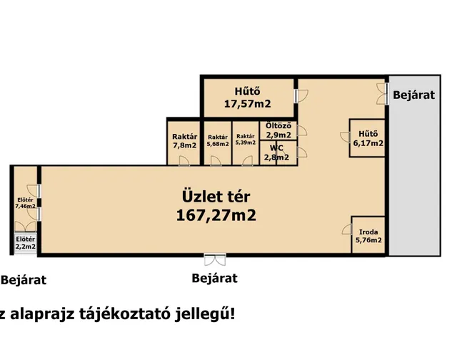 Eladó kereskedelmi és ipari ingatlan Békéscsaba 218 nm