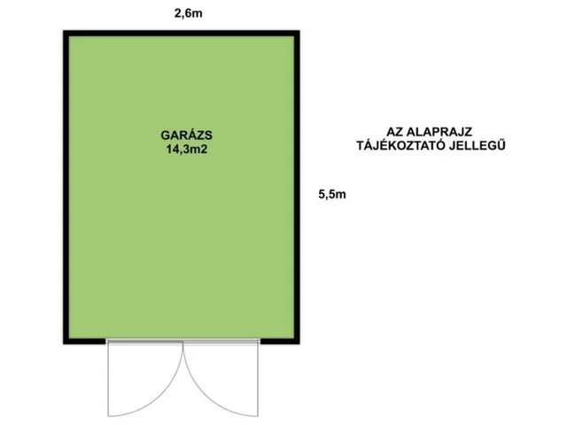 Eladó garázs Békéscsaba, Belváros 15 nm