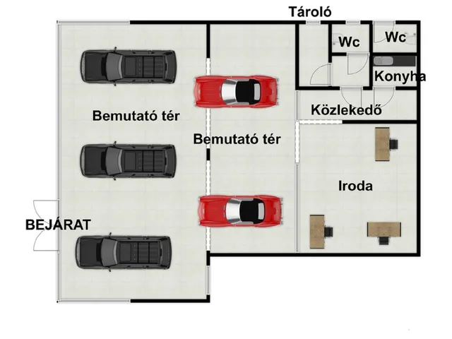 Kiadó kereskedelmi és ipari ingatlan Vác 200 nm