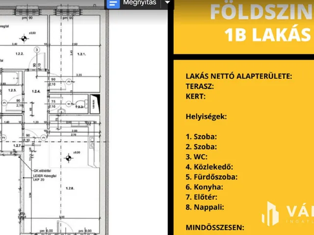 Eladó lakás Kapuvár 56 nm