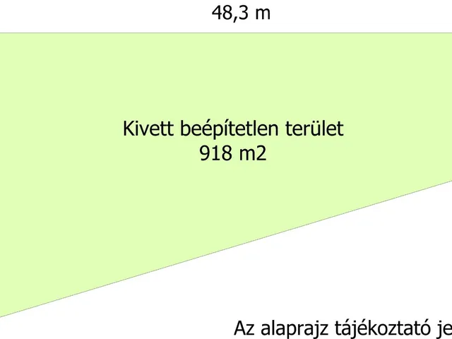 Eladó telek Koroncó 918 nm