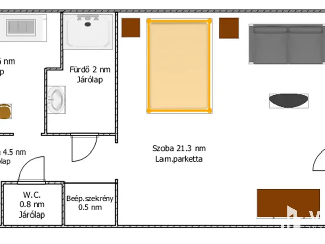 Kiadó lakás Salgótarján 35 nm